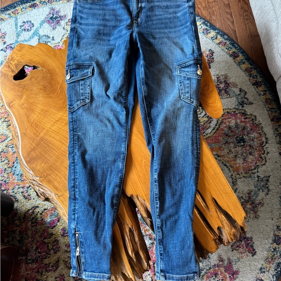 American Eagle Outfitters Women’s Blue Jeans, High Rise, Size 10 - Picture 2 of 6